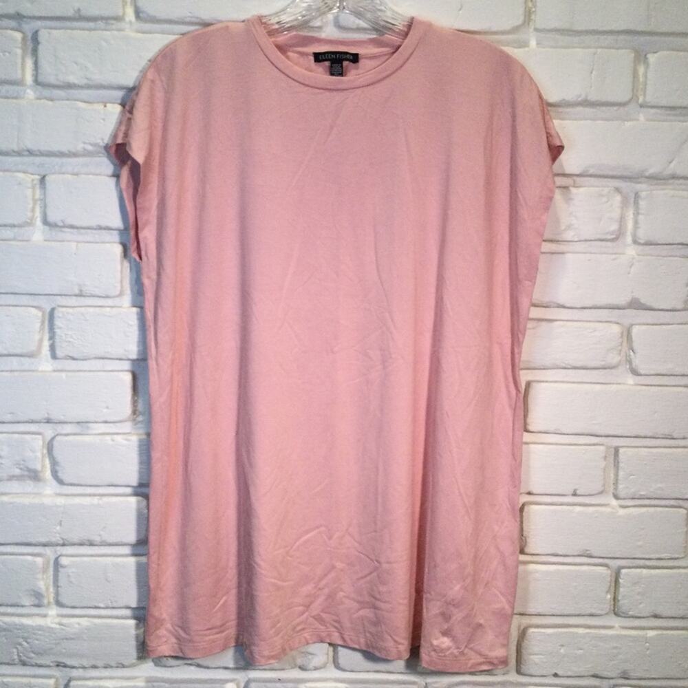 Eileen Fisher Crewneck Sleeveless Shirt Tunic length XS
